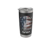 Casque d'astronaute avec drapeau de la NASA Gobelet isotherme en acier inoxydable double paroi