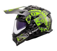 Casque d'aventure LS2 MX702 Pioneer II Rangi h-vis jaune