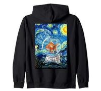 Casque de Bol d'astronaute Goldfish Nuit étoilée Art surréaliste Sweat à Capuche