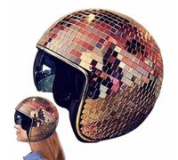 Casque De Boule Disco - Chapeau De Boule Disco | Casque Disco Ball | Chapeau Disco Paillette | Casques Disco Verre Miroir Pailleté | Casque De Chapeau De Boule Disco En Verre Miroir Pailleté