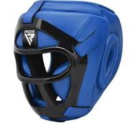 Casque de boxe avec grille RDX T1 Full Bleu XL