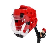 Casque de boxe - Casque d'entraînement ergonomique avec protection des joues pour thaï, kickboxing, karaté, arts martiaux, gel absorbant les chocs, adultes et enfants