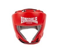 Casque de boxe en cuir Lonsdale Protec Dbv Contest Rouge S