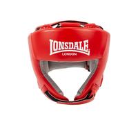 Casque de boxe en cuir Lonsdale Rouge S (55/56 cm)