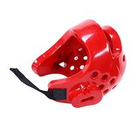 Casque de Boxe - Équipement de Protection Kickboxing pour Enfant Adulte, Rouge L