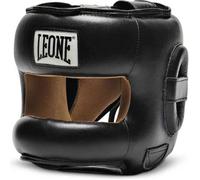 Casque de boxe - Leone - Pro - Noir - Rembourrage EVA - Protection aluminium M