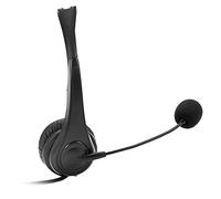 Casque de centre d'appel avec microphone double face filaire USB avec microphone réglable bouton de contrôle du volume pour ordinateur de bureau PC portable