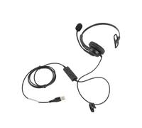 Casque de Centre D'appels Léger et Confortable avec Structure Rotative à 180° pour Une Communication Claire pour Les Employés de Bureau (Interface USB)