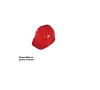 Casque de chantier à têtière réglable rouge