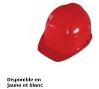 Casque de chantier à têtière réglable rouge Outifrance Rouge G