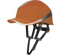 Casque de chantier vert ventilé forme casquette baseball - serrage rotor DELTA PLUS - D020DIAM6WTRVE0