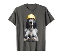Casque de chantier anglais jaune T-Shirt