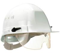 Casque de chantier avec lunette intégré Visiocéanic®2 RB/TB 40 blanc TALIAPLAST 564511