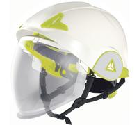 CASQUE DE CHANTIER DOUBLE COQUE AVEC VISIÈRE ESCAMOTABLE INTEGRÉE DELTA PLUS - ONYX2BJ