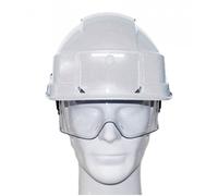 Casque de chantier IRIS 2 avec porte-badge blanc - AUBOUEIX - 0271PBC
