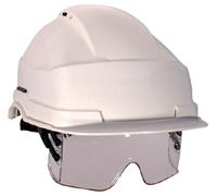 Casque de chantier IRIS 2 blanc avec lunette masque - AUBOUEIX - 0271C