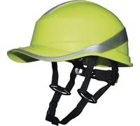 Casque de chantier JAUNE DIAMOND V UP casquette baseball serrage rotor DELTA PLUS DIAM5UPJAFL