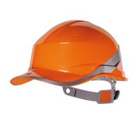 Casque de chantier orange DIAMOND5 forme casquette baseball - DELTA PLUS - DIAM5ORFL