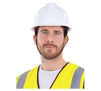 Casque de chantier réglable Blanc