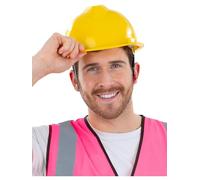 Casque de chantier réglable Jaune