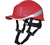 Casque de chantier ROUGE DIAMOND V UP forme casquette baseball serrage rotor DELTA PLUS - DIAM5UPROFL