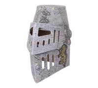 Casque De Chevalier Argent Lion