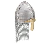 Casque de Chevalier croisé Antique pour GN Argenté Acier,Armes de Collection,2.35KG-286222