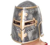 Smiffys Casque médiéval de croisé, argenté