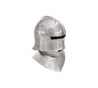 Casque de chevalier médiéval antique pour GN Argenté Acier