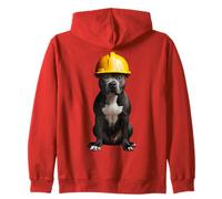 Casque de chien American Staffordshire Terrier Jaune Sweat à Capuche