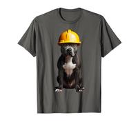 Casque de chien American Staffordshire Terrier Jaune T-Shirt