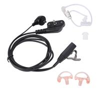 Casque de communication mains libres pour conversations privées et isolation phonique, avec tube acoustique, microphone sensible et câble long.