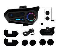 Casque de communication pour moto - IPX6 mains libres - Paire d'intercom blueto0th | Système de communication pour casque pour motocyclistes, dispositif sonore clair pour les trajets en ville