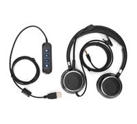 Casque de conversation d'une clarté exceptionnelle avec audio amélioré, compatible USB et interface 3,5 mm, pour les entreprises, Skype, les