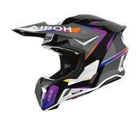 Airoh Casque de motocross Twist 3 Hustle Taille M Gris/Noir/Mauve