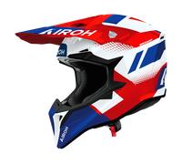 Airoh Casque de motocross Wraaap Vision – Rouge/Blanc/Bleu – Taille M