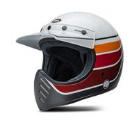 Bell Moto-3 RSD Saddleback, casque à croix S Blanc/Noir/Rouge Foncé/Orange Blanc/Noir/Rouge Foncé/Orange