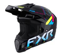 FXR Clutch Comp Rave, casque de motocross XL Noir/Fuchsia/Jaune/Bleu Noir/Fuchsia/Jaune/Bleu