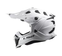 Casque de Cross LS2 MX700 Subverter Evo II Blanc uni brillantS Blanc uni brillant