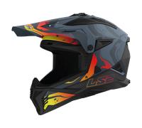 Casque de Cross LS2 MX708 Fast II Délavé Gris Foncé Mat3XL Délavé Gris Foncé Mat