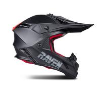 Casque de cross Raven Aspire Evo Mat Noir/RougeXL Mat Noir,Rouge