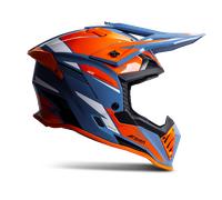 Casque De Cross Raven Morphous Bleu/orange brillantS Bleu,orange brillant