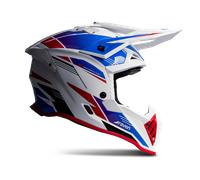 Casque De Cross Raven Morphous Brillant Blanc/Violet/RougeS Brillant Blanc,Violet,Rouge