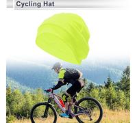 Casque De Cyclisme Anti-Transpiration Respirant Doublure De Casque Tissu Maille Baiku Soie Jaune Fluorescent 29x14cm/11.42"x5.51" 1 Pc