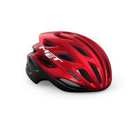 Casque de Cyclisme de Route MET Estro - Taille M (56-58 cm) - Rouge/Noir métallisé