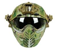 Casque de cyclisme plein air tactique masque complet CS pistolet de peinture paintball casque rapide avec le jeu de guerre de l'armée militaire masque de chasse vélo moto