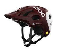 POC Casque VTT Tectal Race MIPS – Léger, ventilation améliorée – Garnet Red/Hydrogen White Matt SML