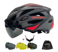 Casque de cyclisme ultra-léger Moon avec visière amovible réglable, multi-usage pour le cyclisme sur route et en montagne, adulte unisexe, non rechargé, conception de casque de cyclisme unisexe avec s