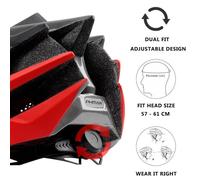 Casque De Cyclisme Ultralight Eps + Pc Cover Vtt Vélo De Route Intégralement Moulé En Toute Sécurité Cap, Tk-0804