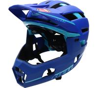 Casque avec mentonniere amovible bell super air r mips bleu